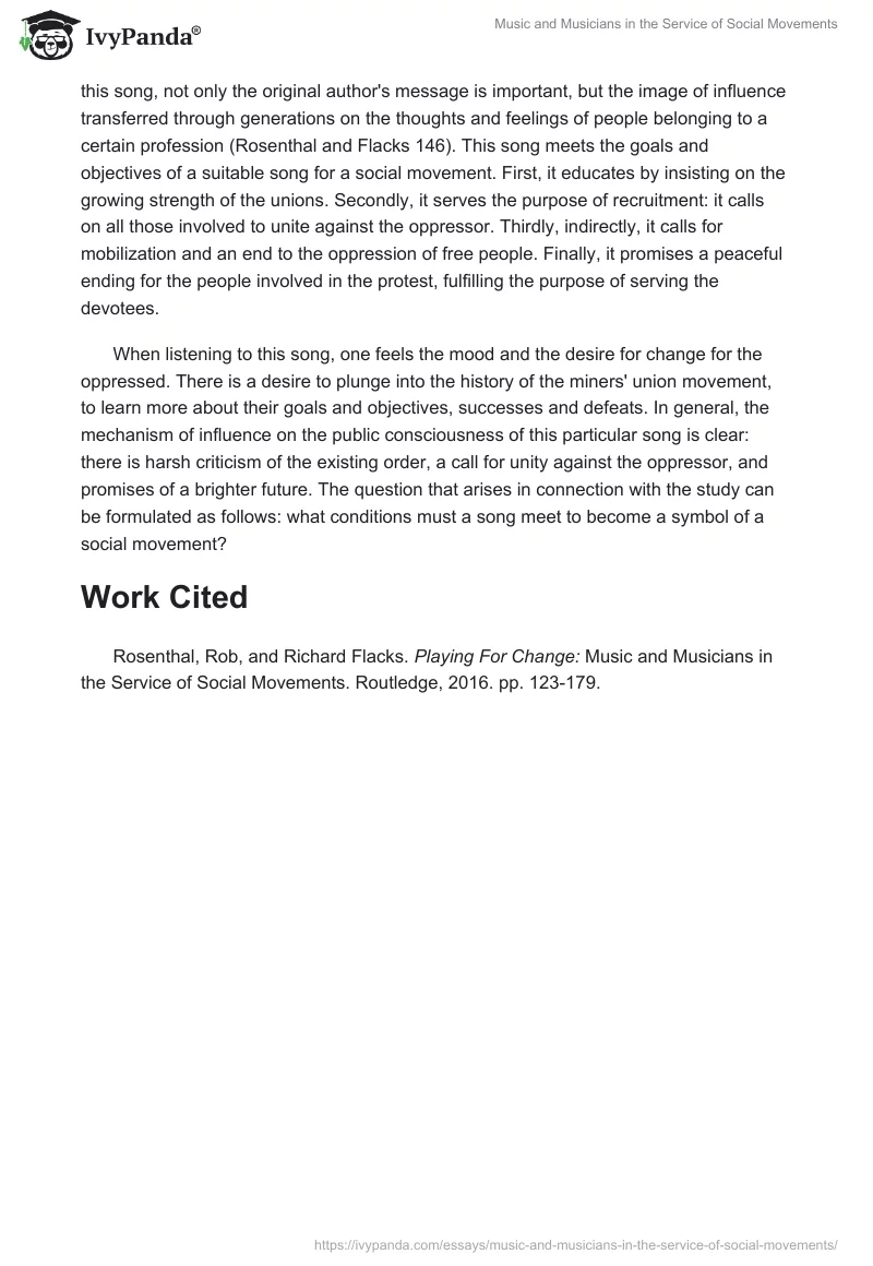 Music and Musicians in the Service of Social Movements. Page 2