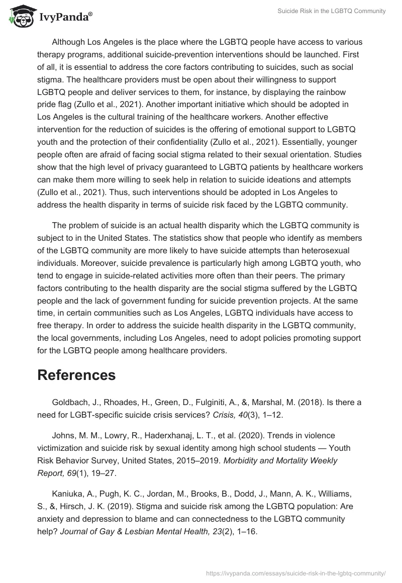 Suicide Risk in the LGBTQ Community. Page 4