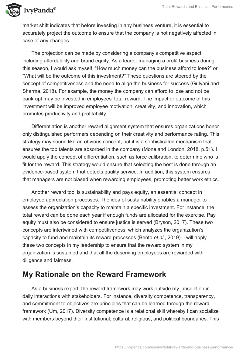 Total Rewards and Business Performance. Page 2