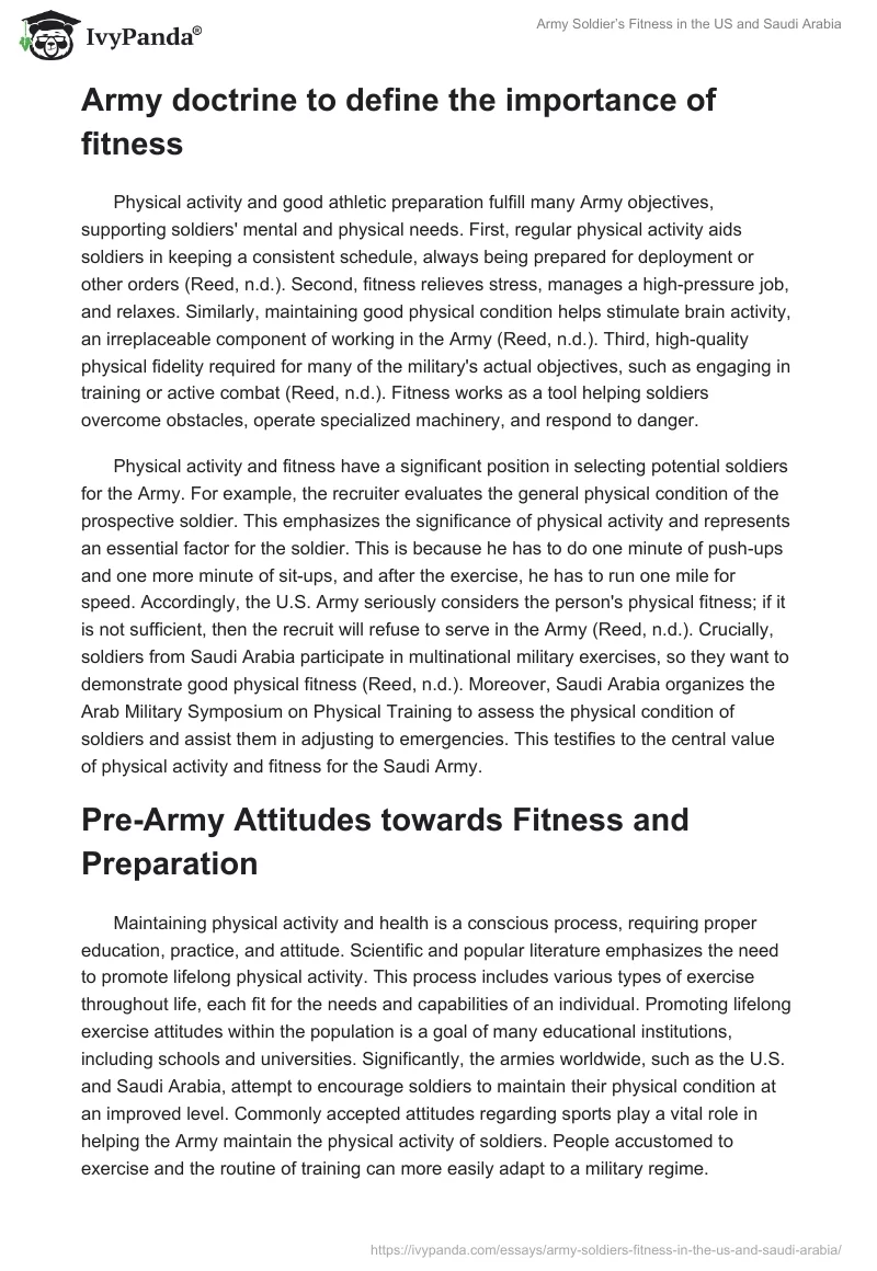 Army Soldier’s Fitness in the US and Saudi Arabia. Page 2