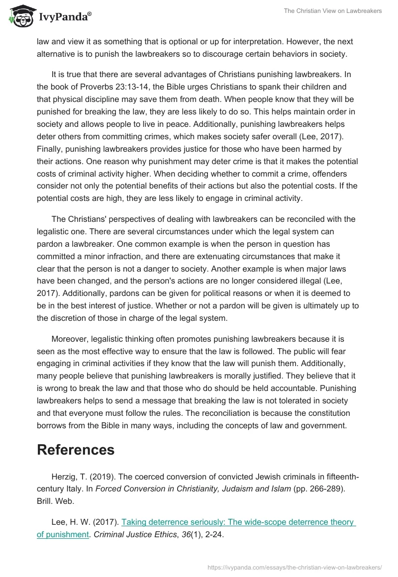 The Christian View on Lawbreakers. Page 2