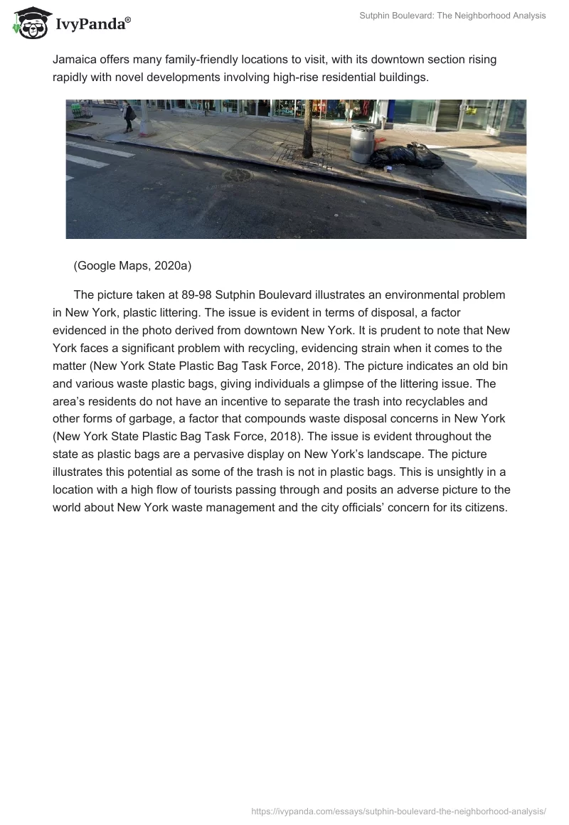 Sutphin Boulevard: The Neighborhood Analysis. Page 2