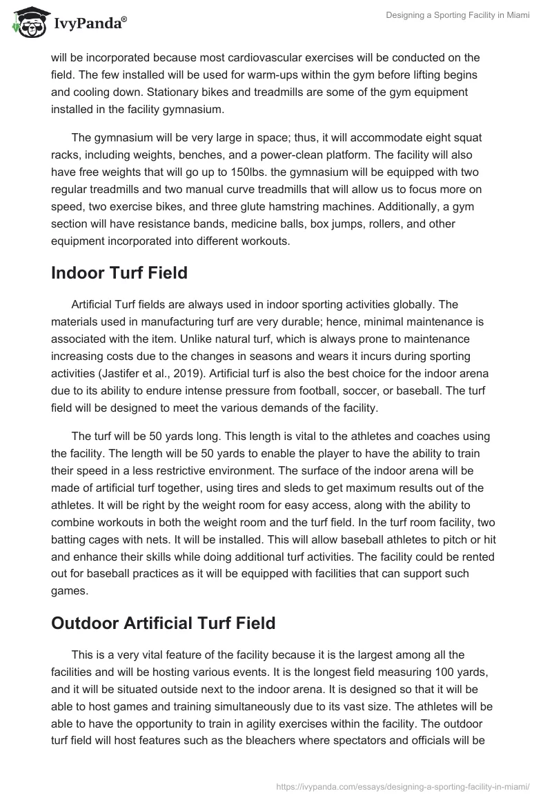 Designing a Sporting Facility in Miami. Page 4