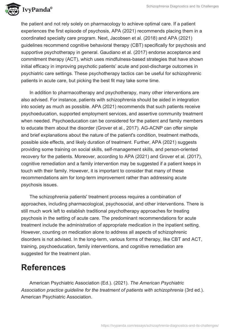 Schizophrenia Diagnostics and Its Challenges. Page 2