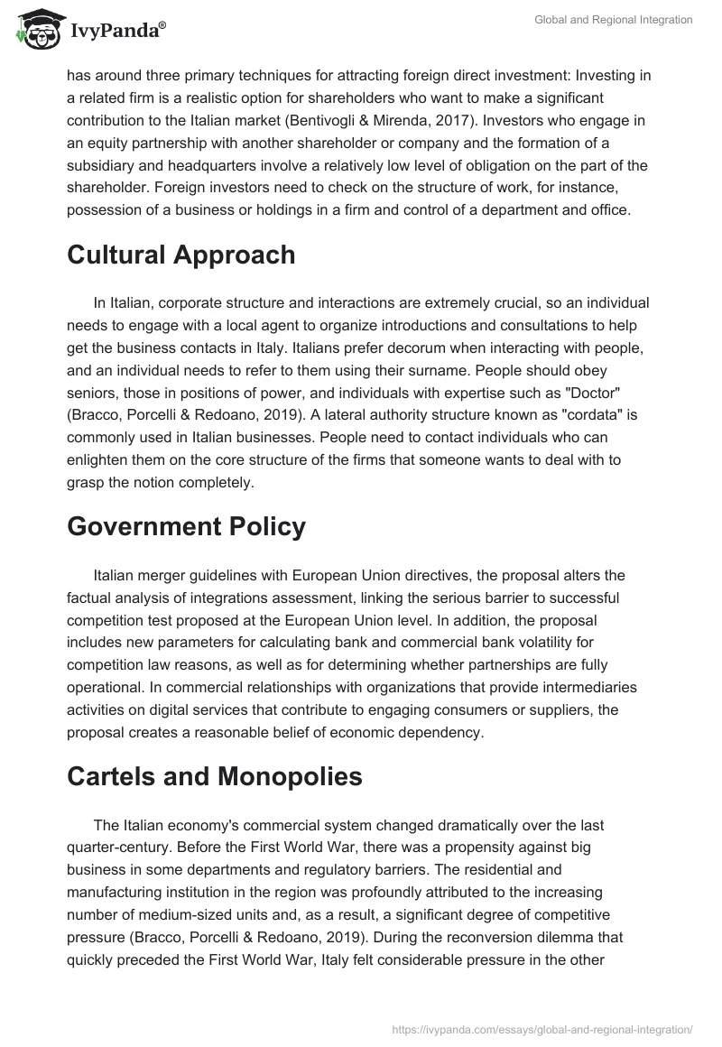 Global and Regional Integration. Page 4