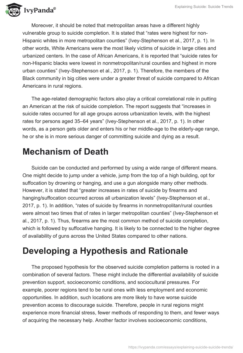 Explaining Suicide: Suicide Trends. Page 2