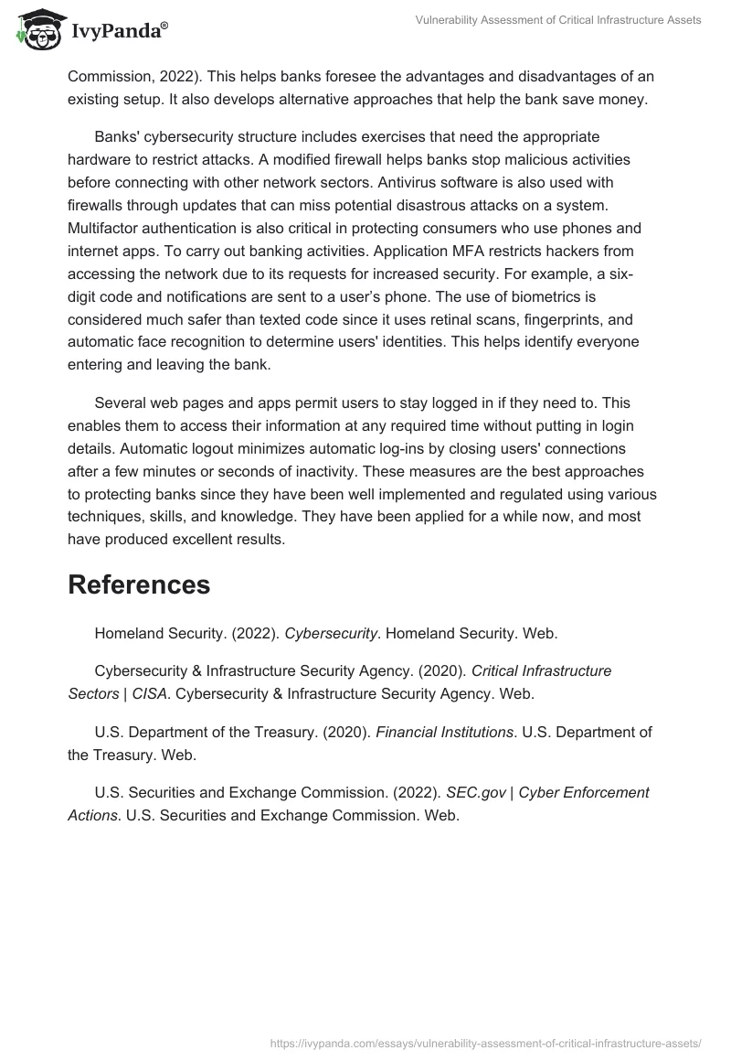 Vulnerability Assessment of Critical Infrastructure Assets. Page 4