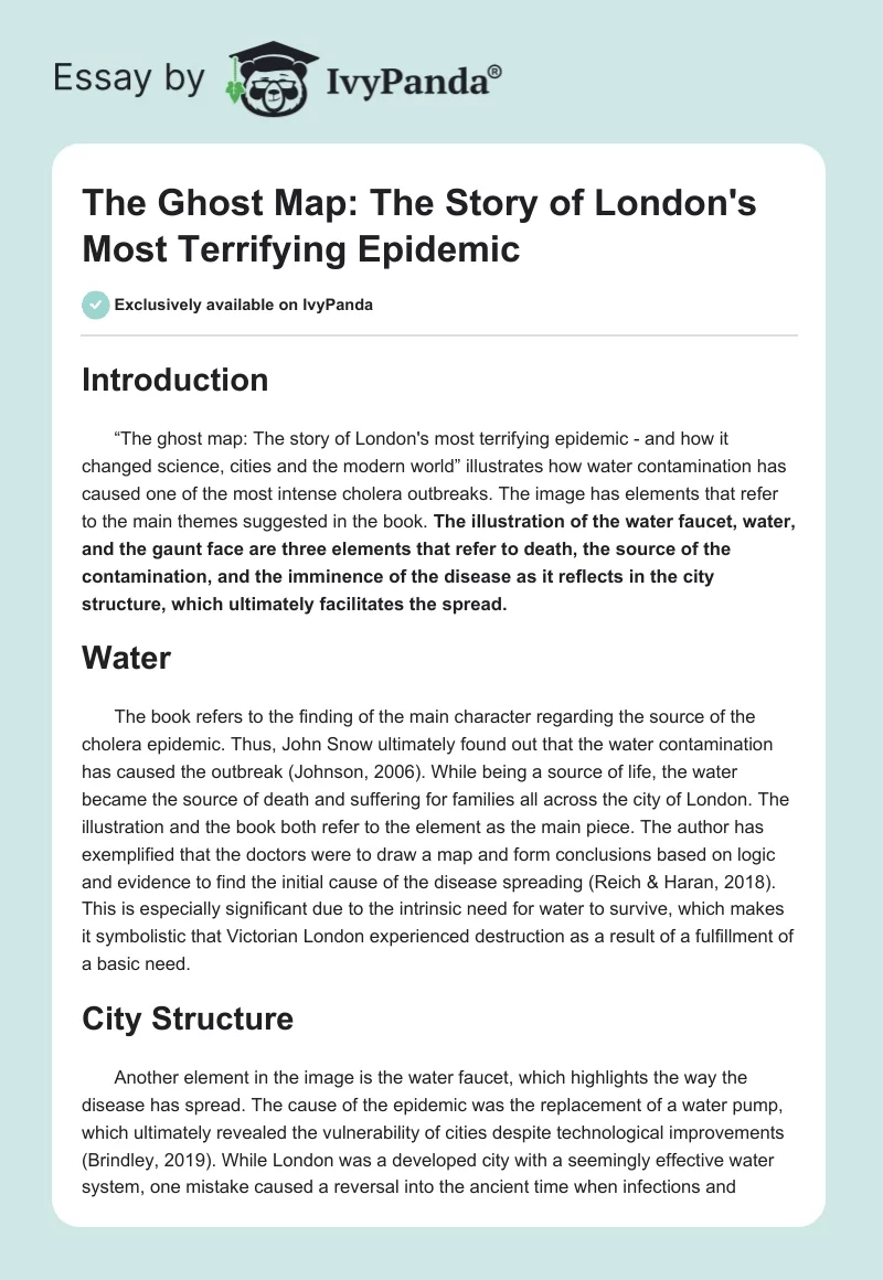 The Ghost Map: The Story of London's Most Terrifying Epidemic. Page 1