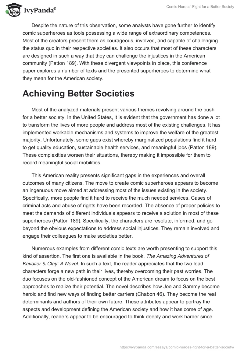 Comic Heroes' Fight for a Better Society. Page 2