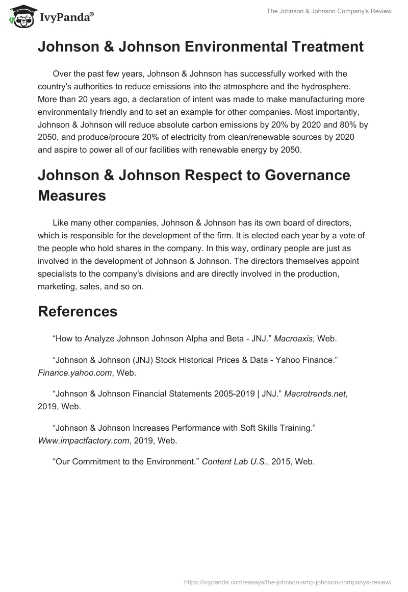 The Johnson & Johnson Company's Review. Page 2