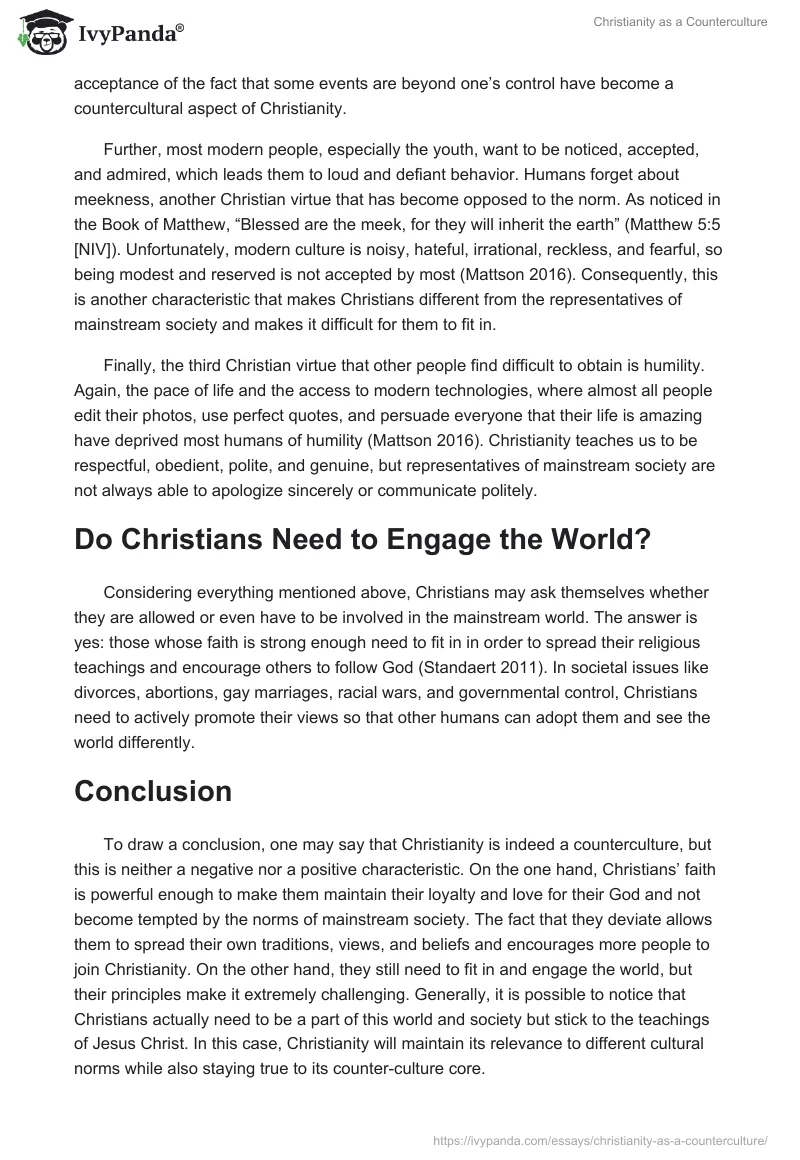 Christianity as a Counterculture. Page 3
