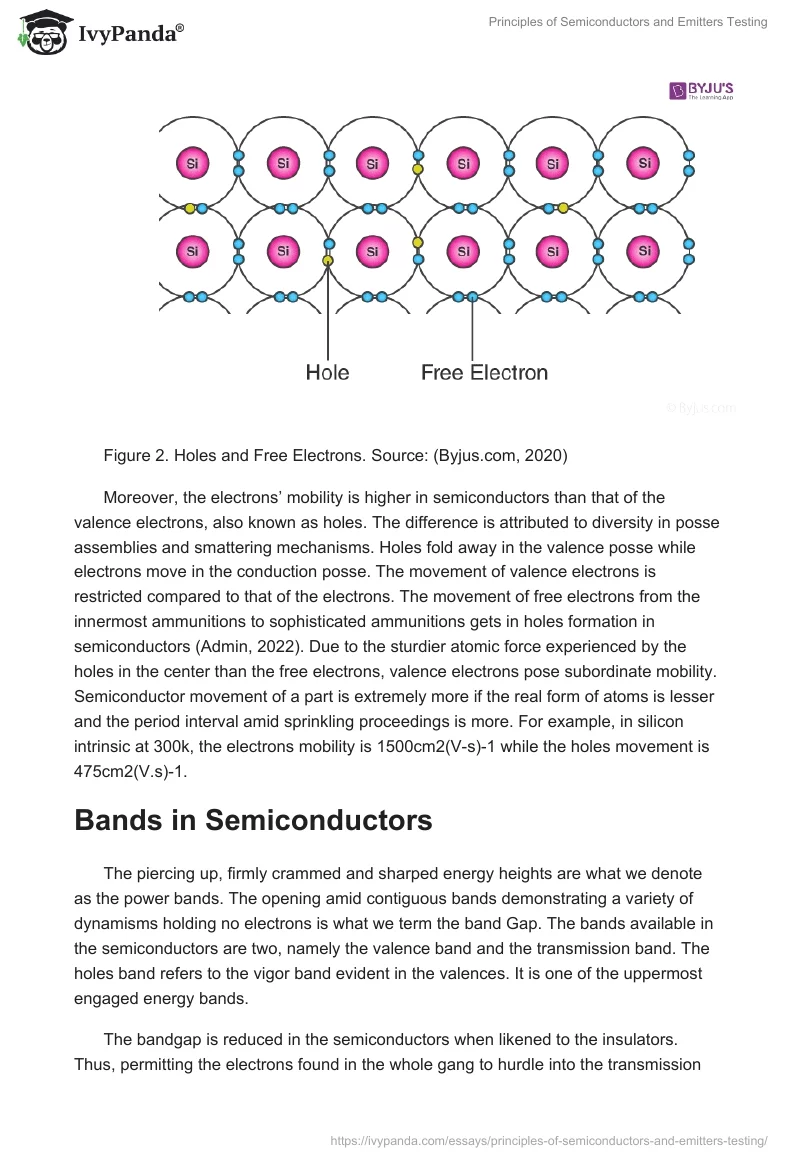 Principles of Semiconductors and Emitters Testing. Page 4