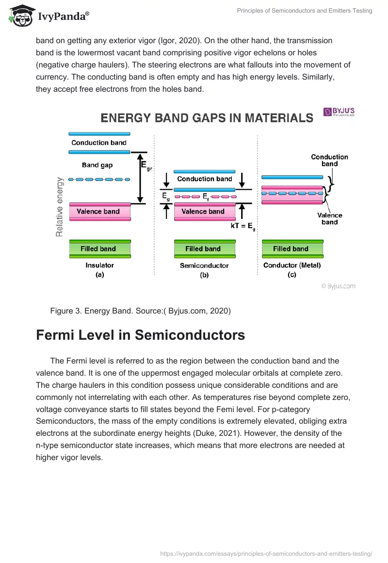 Principles of Semiconductors and Emitters Testing. Page 5