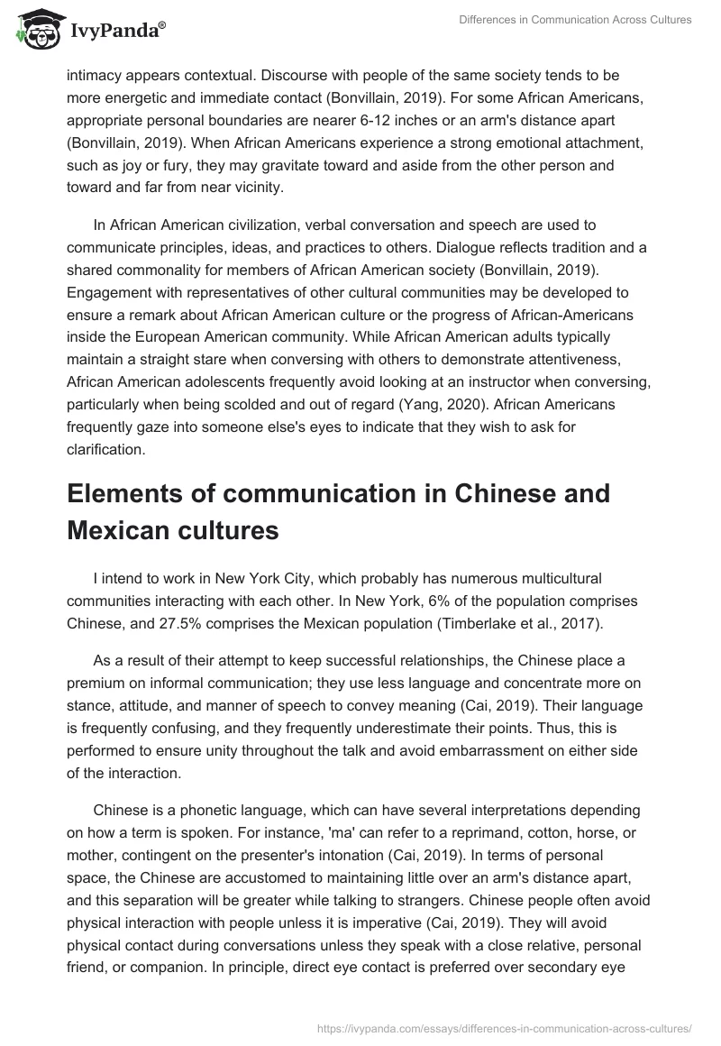 Differences in Communication Across Cultures. Page 2
