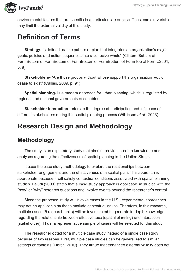 Strategic Spatial Planning Evaluation. Page 5