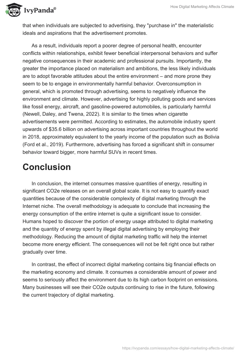How Digital Marketing Affects Climate. Page 5