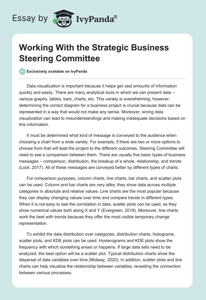 Working With the Strategic Business Steering Committee. Page 1