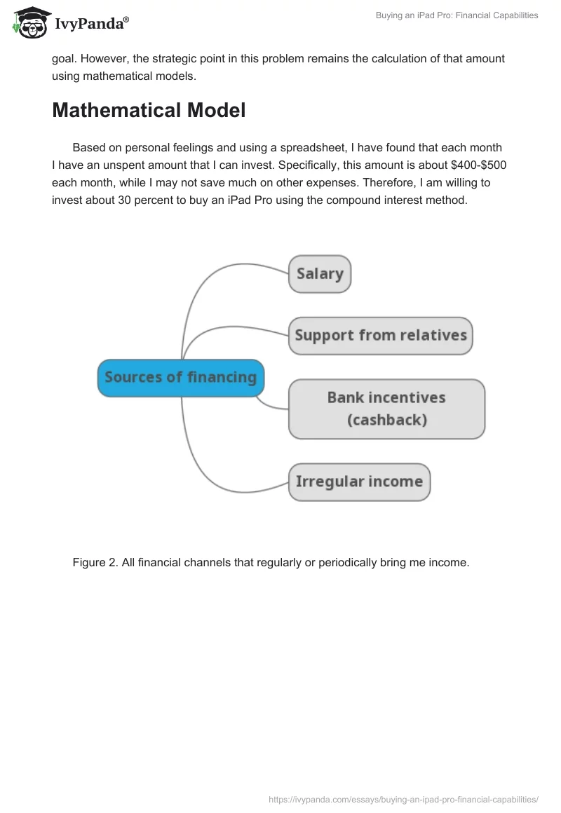 Buying an iPad Pro: Financial Capabilities. Page 3
