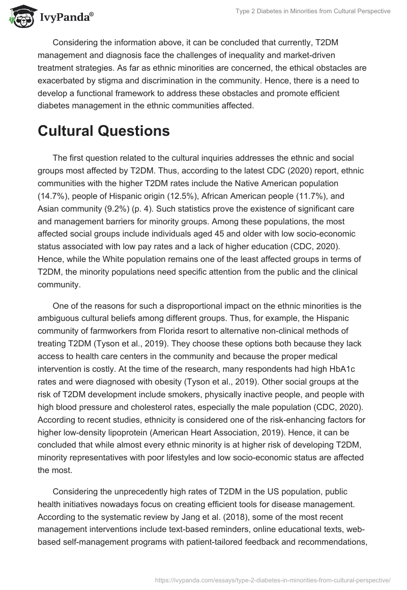 Type 2 Diabetes in Minorities from Cultural Perspective. Page 3