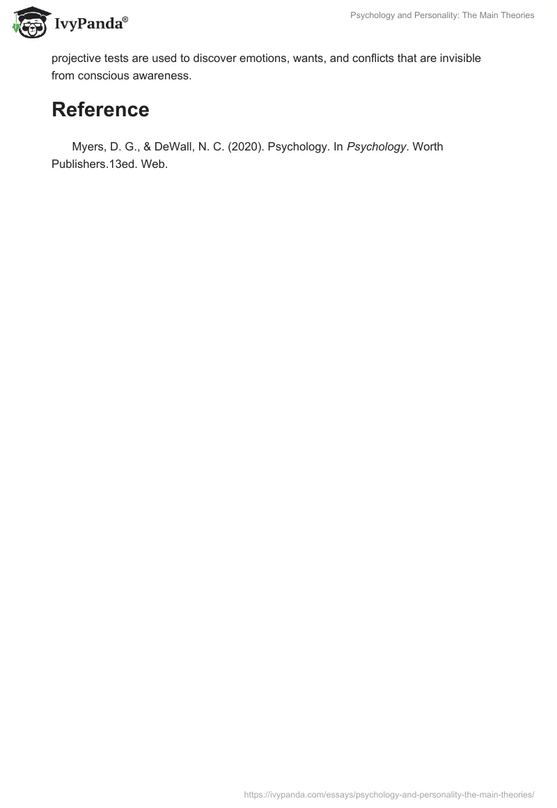 Psychology and Personality: The Main Theories. Page 2