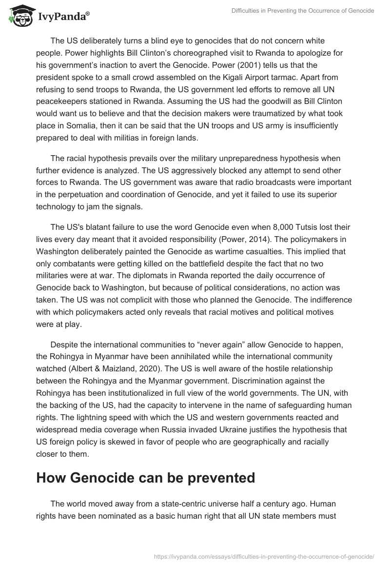 Difficulties in Preventing the Occurrence of Genocide. Page 3