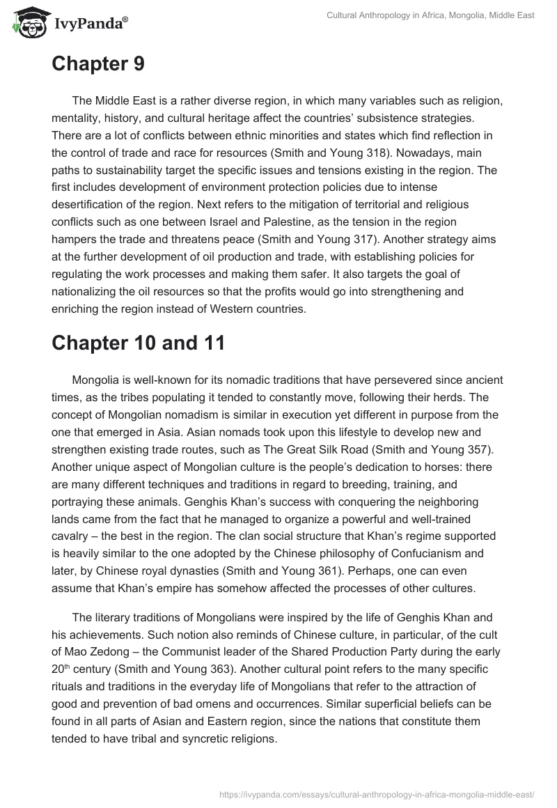 Cultural Anthropology in Africa, Mongolia, Middle East. Page 2