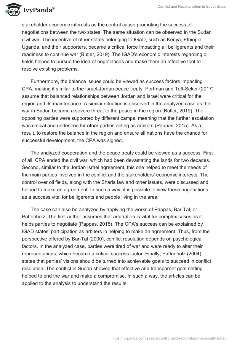 Conflict and Reconciliation in South Sudan. Page 3