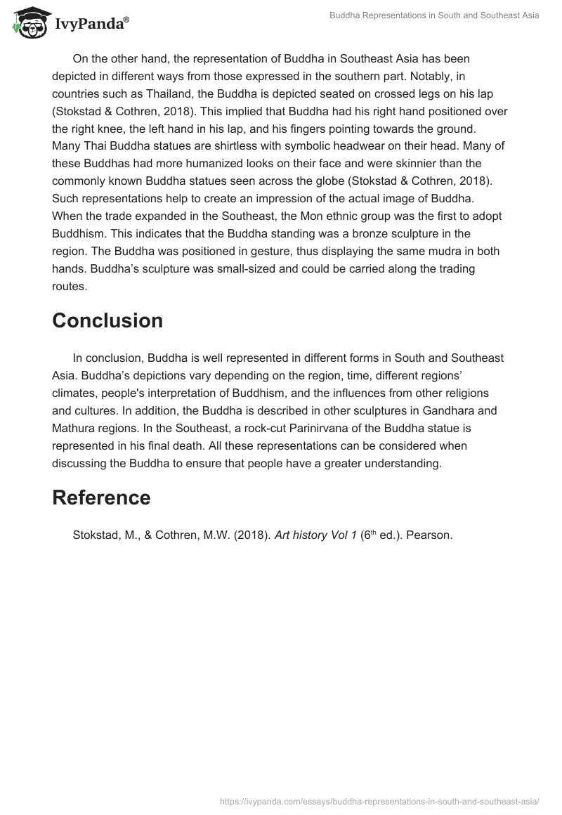 Buddha Representations in South and Southeast Asia. Page 2