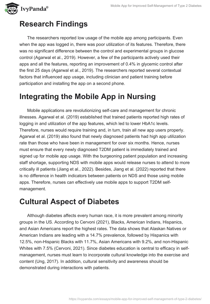 Mobile App for Improved Self-Management of Type 2 Diabetes. Page 2