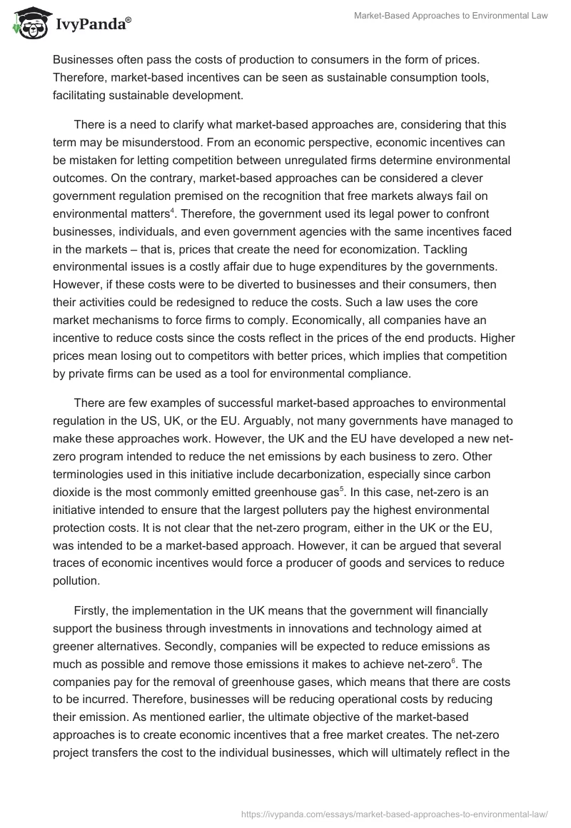 Market-Based Approaches to Environmental Law. Page 2