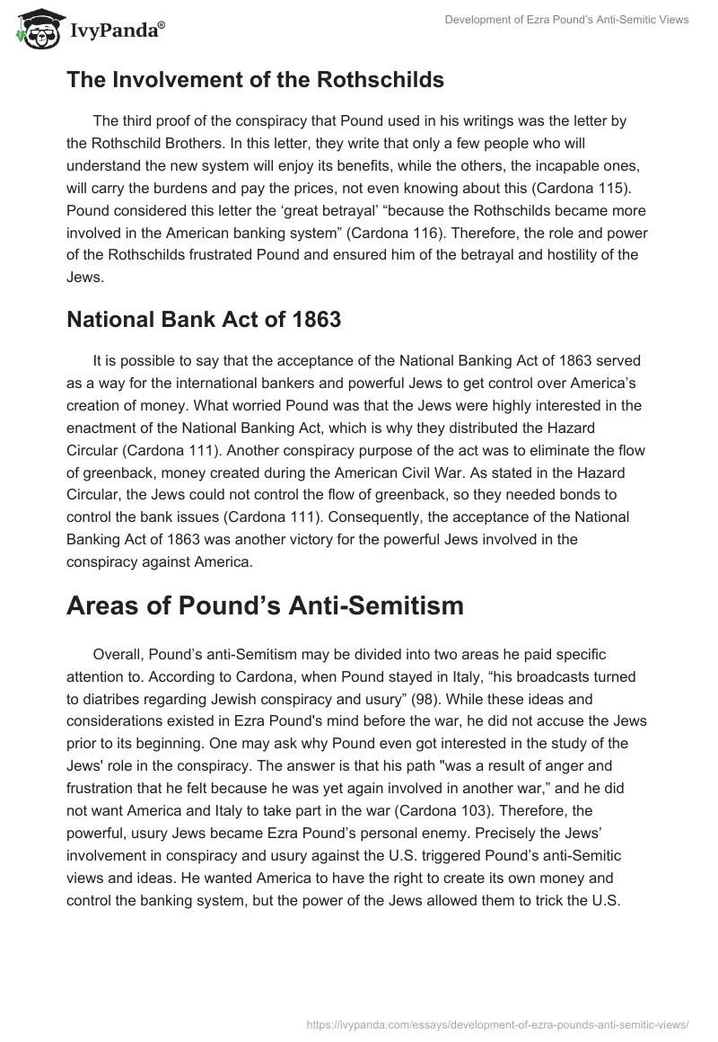 Development of Ezra Pound’s Anti-Semitic Views. Page 3