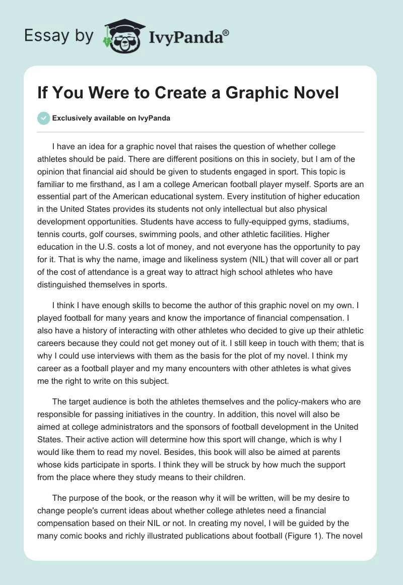 If You Were to Create a Graphic Novel. Page 1