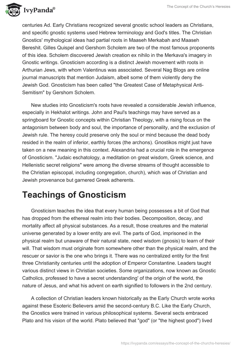The Concept of the Church’s Heresies. Page 3