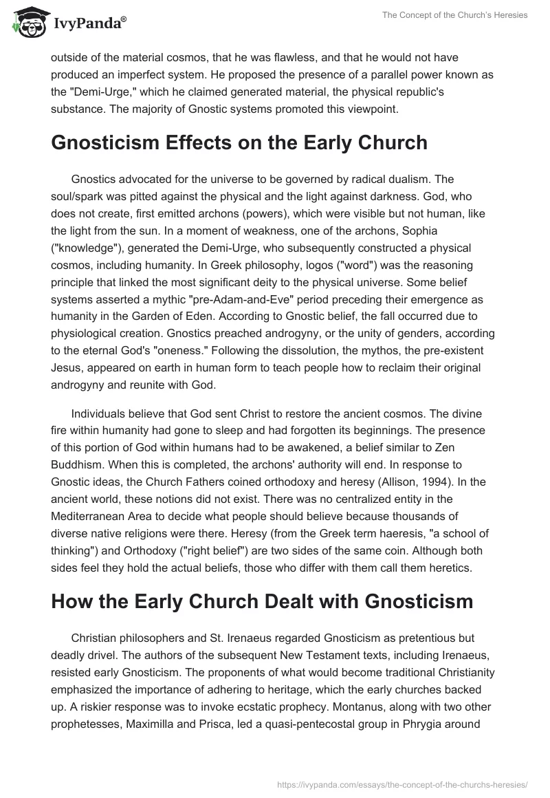 The Concept of the Church’s Heresies. Page 4