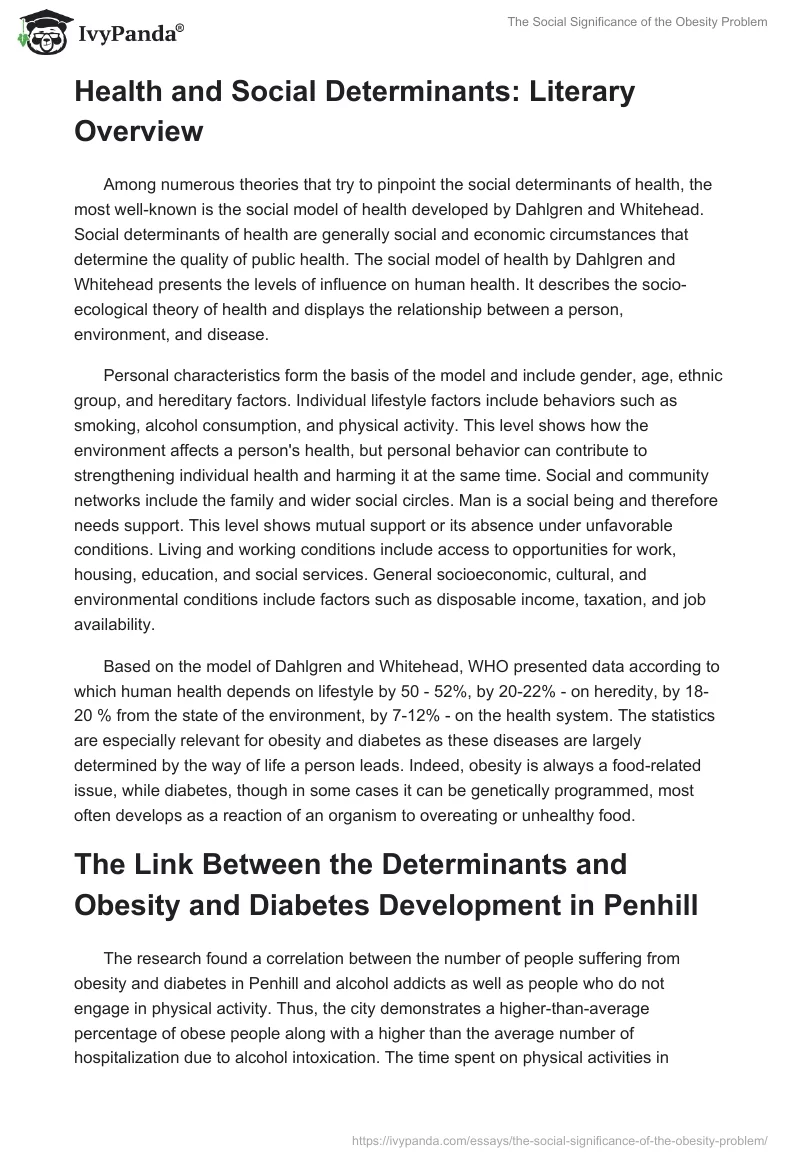 The Social Significance of the Obesity Problem. Page 3