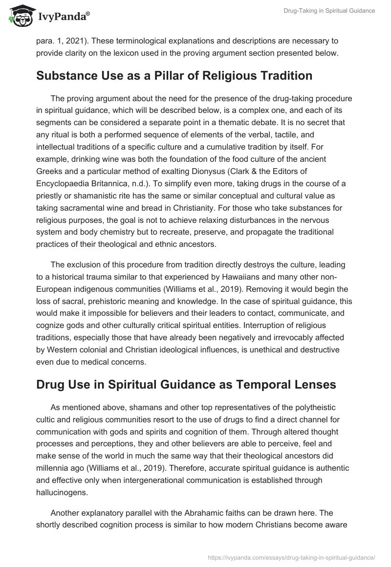 Drug-Taking in Spiritual Guidance. Page 2