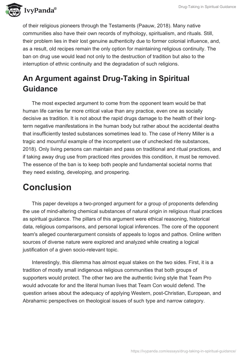 Drug-Taking in Spiritual Guidance. Page 3