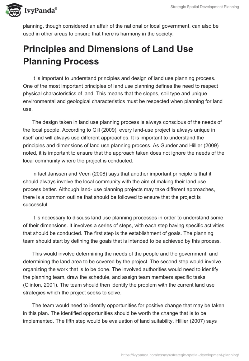 Strategic Spatial Development Planning. Page 2