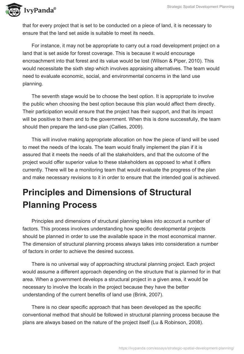 Strategic Spatial Development Planning. Page 3