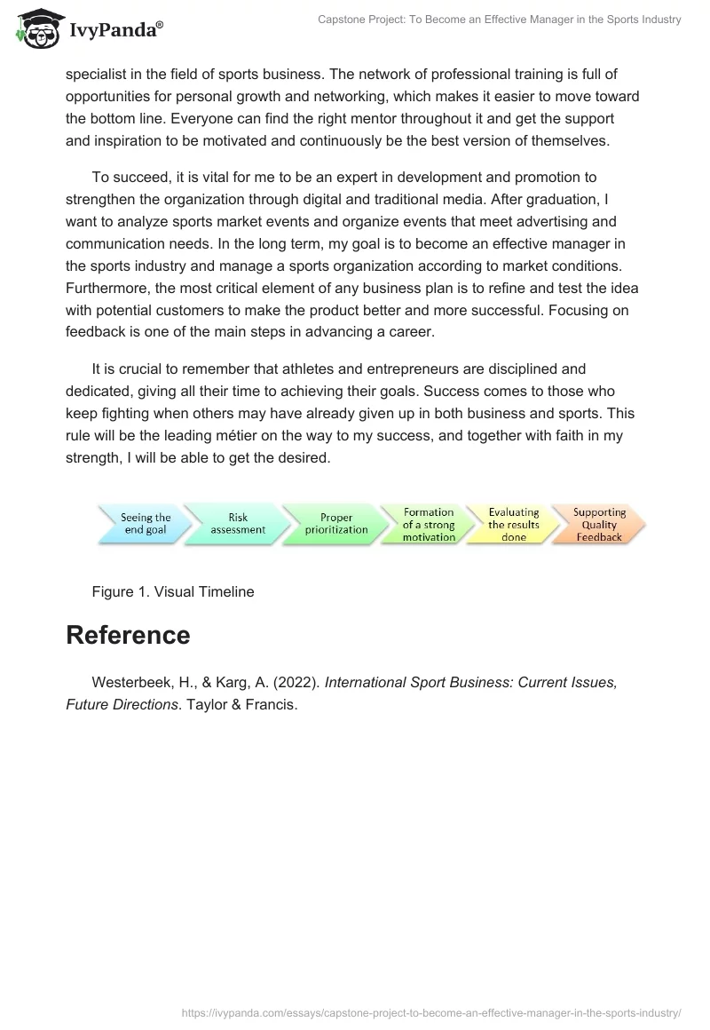 Capstone Project: To Become an Effective Manager in the Sports Industry. Page 2
