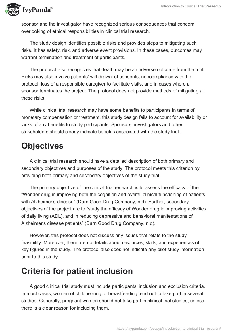 Introduction to Clinical Trial Research. Page 3