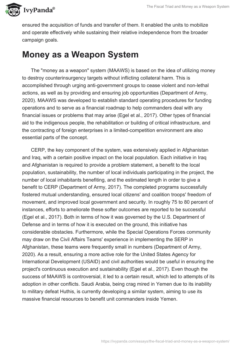 The Fiscal Triad and Money as a Weapon System. Page 2