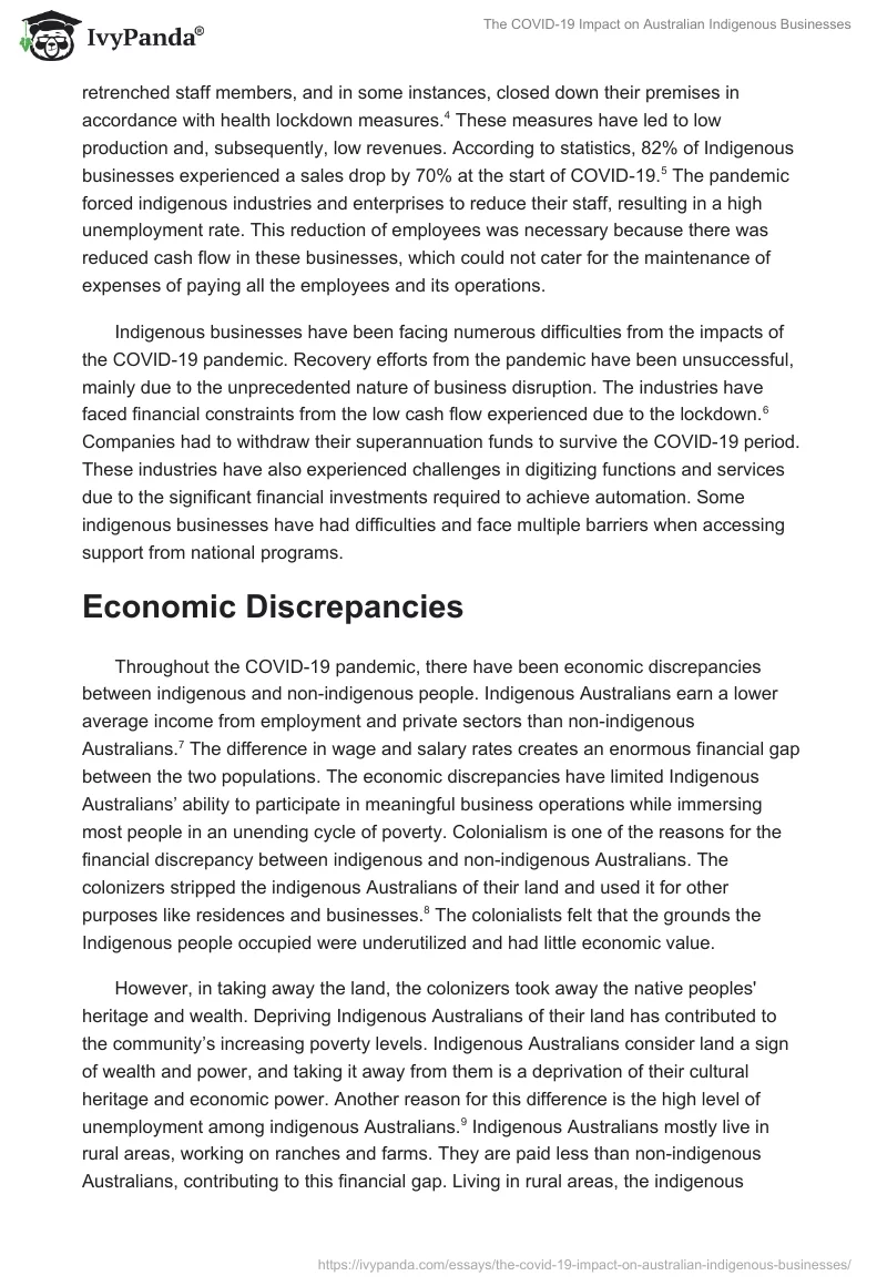 The COVID-19 Impact on Australian Indigenous Businesses. Page 2