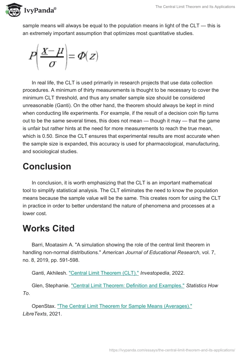 The Central Limit Theorem and Its Applications. Page 3