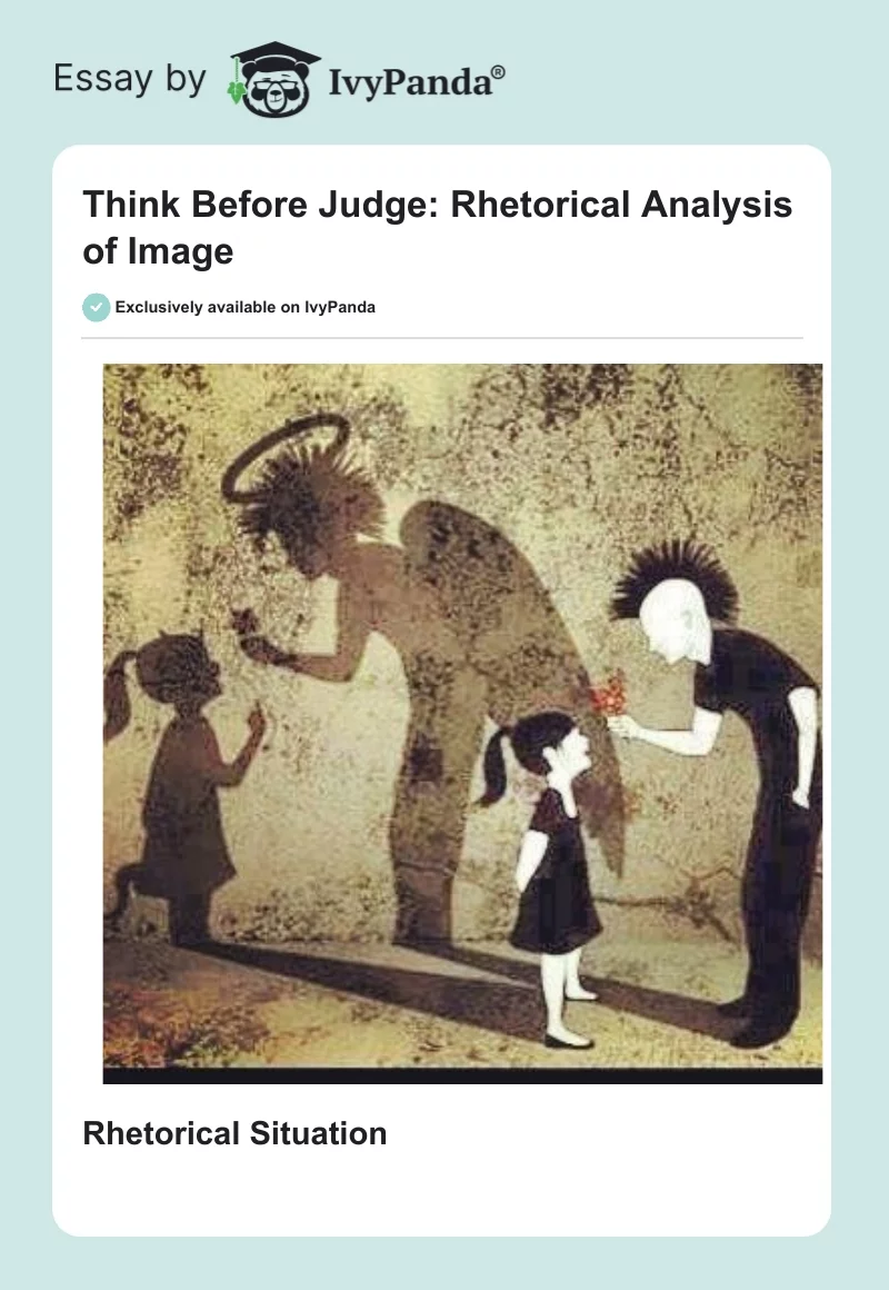 Think Before Judge: Rhetorical Analysis of Image. Page 1