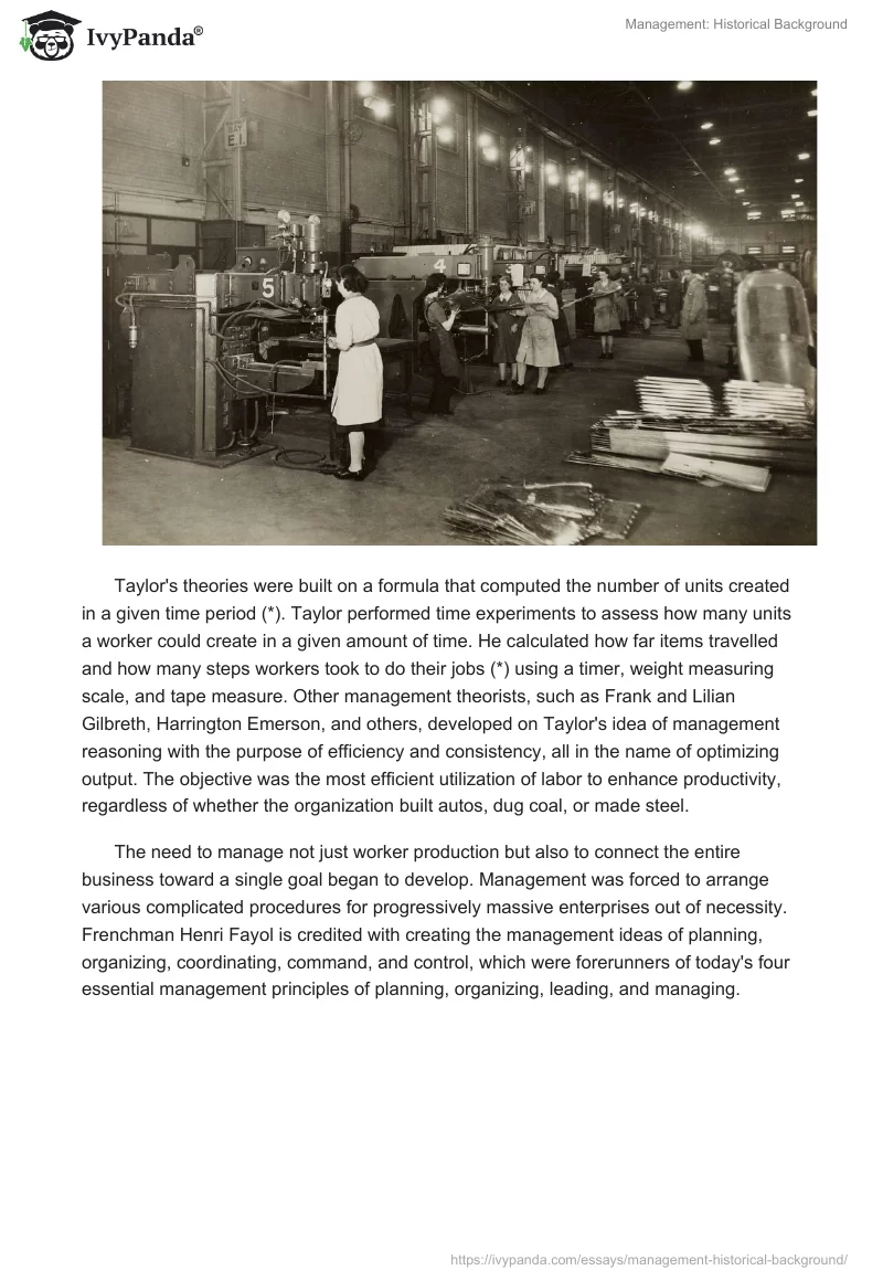 Management: Historical Background. Page 3