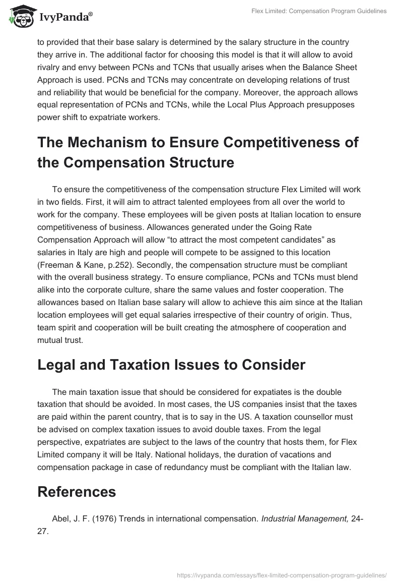 Flex Limited: Compensation Program Guidelines. Page 2