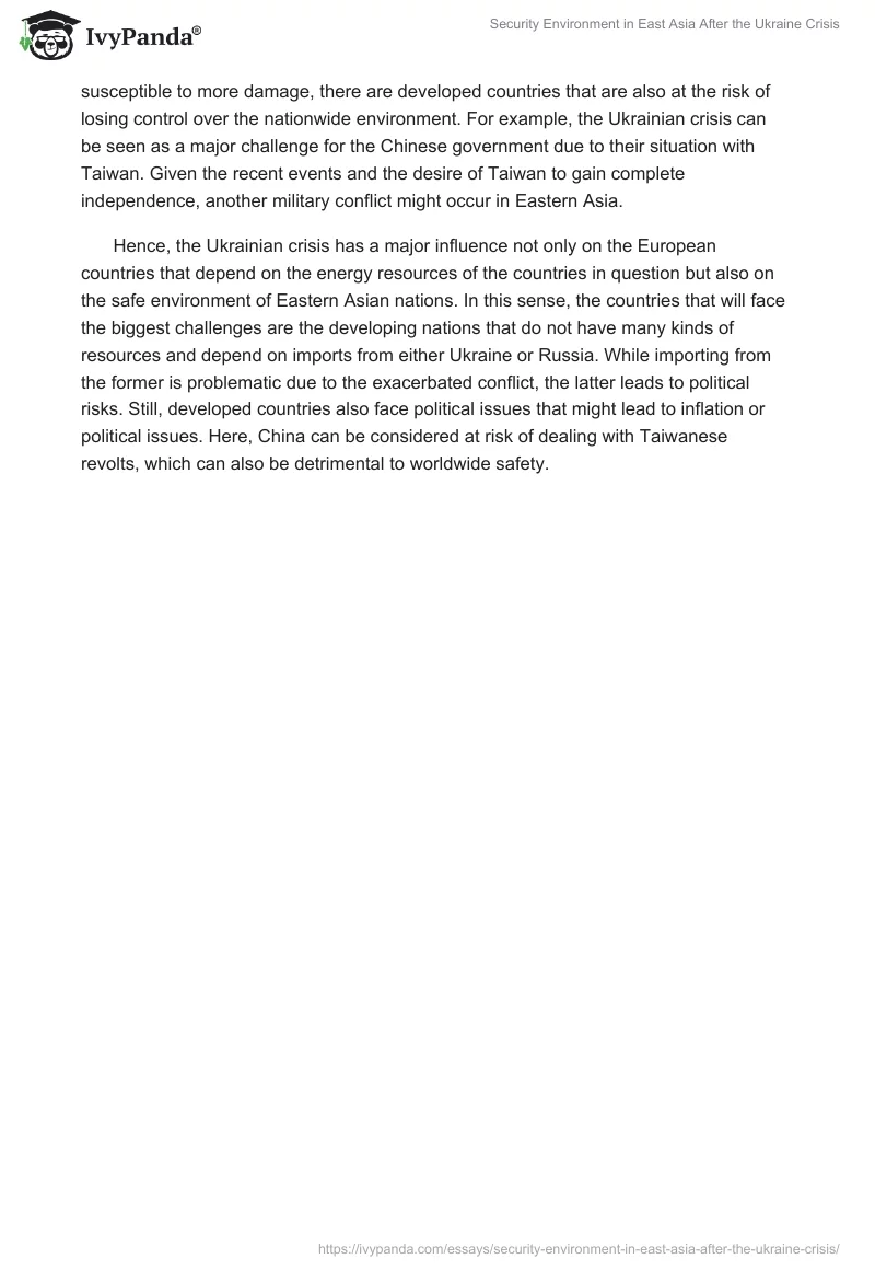 Security Environment in East Asia After the Ukraine Crisis. Page 2