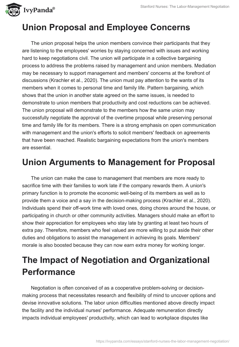 Stanford Nurses: The Labor-Management Negotiation. Page 4