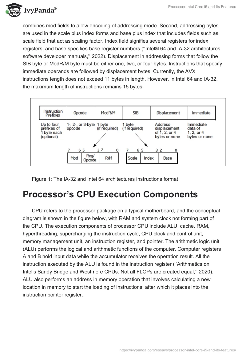 Processor Intel Core i5 and Its Features. Page 2